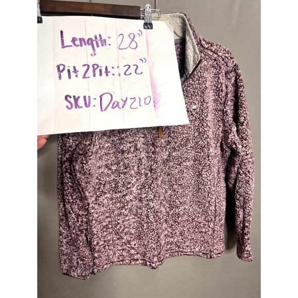 Southern Shirt Co Sherpa Quarter Zip Pullover Small Cozy Comfort Lounge Preppy - Picture 11 of 11